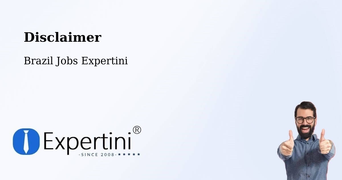 Disclaimer – Belford Roxo - Brazil Jobs Expertini